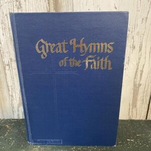 Great‎ Hymns of the Faith 1971 John W. Peterson Blue Hardcover Hymnbook Vtg USA